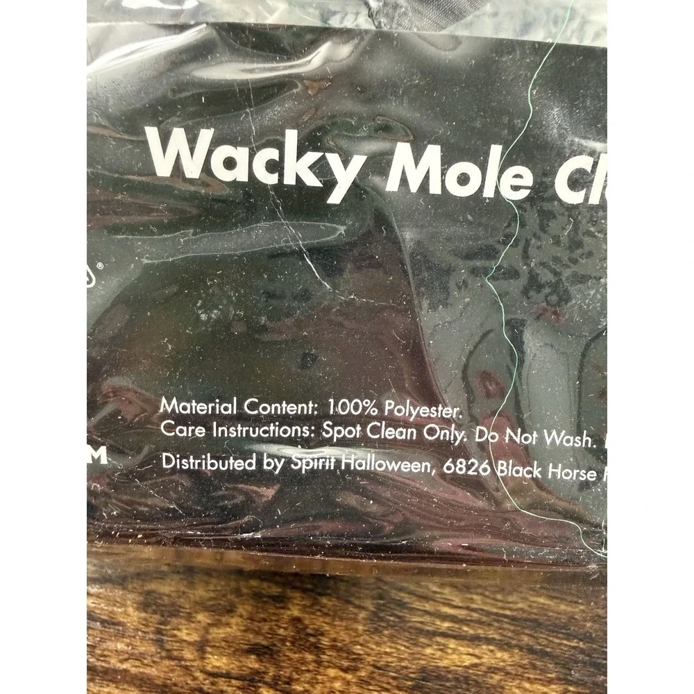Wacky Mole Clown Costume Adult Medium 36-38 Spirit‎ Light Up Mask Halloween - Picture 10 of 11